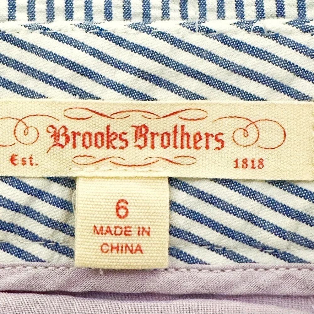 Brooks Brothers | Seersucker Embroidered Shorts (6)